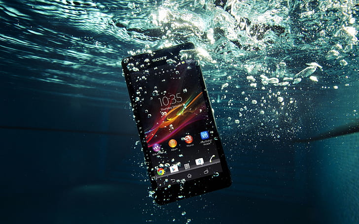 Sony Xperia ZR, smartphone Android noir Sony, smartphone, Sony Xperia, Fond d'écran HD