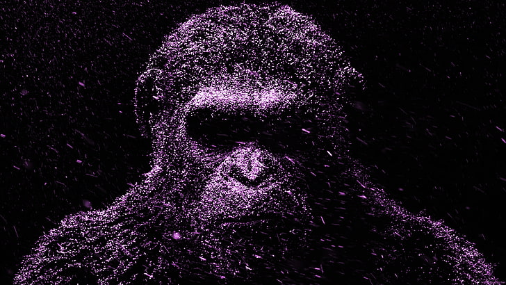 Púrpura, César, Guerra por el planeta de los simios, 4K, Fondo de pantalla HD