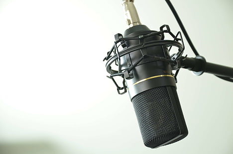 audio, microfono a condensatore, musica, registrazione del suono, Sfondo HD HD wallpaper