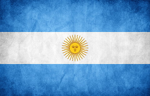 Flagge, Argentinien, blau, weiß, HD-Hintergrundbild HD wallpaper