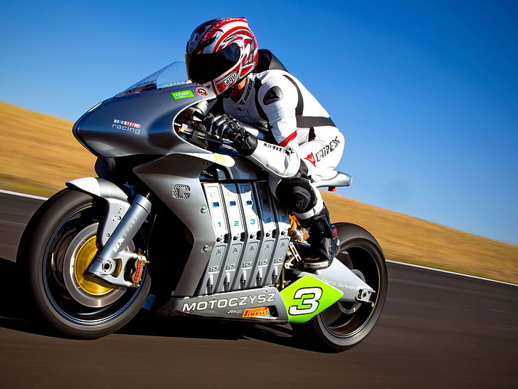 MotoCzysz Racing Bike, Fahrrad, Rennsport, MotoCzysz, HD-Hintergrundbild