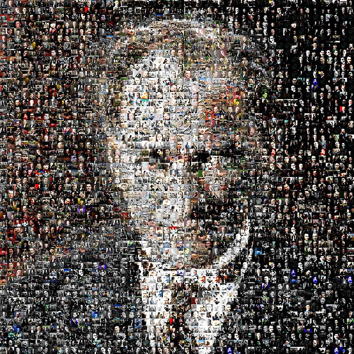 мъж колаж снимка, мозайка, Мустафа Кемал Ататюрк, HD тапет