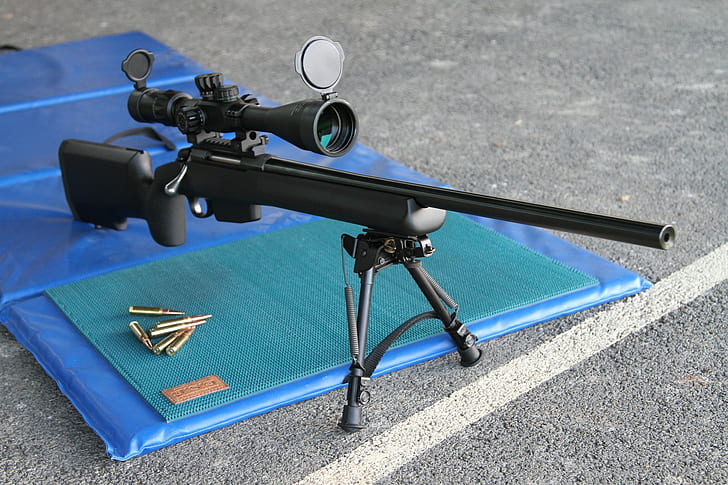 sniper rifle, gun, Target rifle, 7.62x51, Bolt action rifle, HD wallpaper