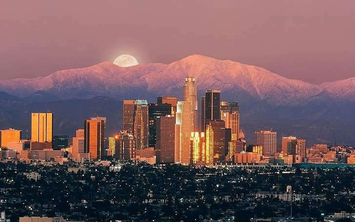 photo of city, city, Los Angeles, HD wallpaper