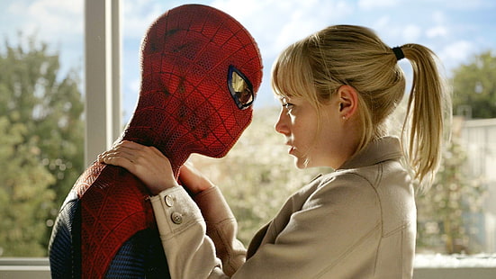 Spider-Man, The Amazing Spider-Man, Emma Stone, Gwen Stacy, HD tapet HD wallpaper