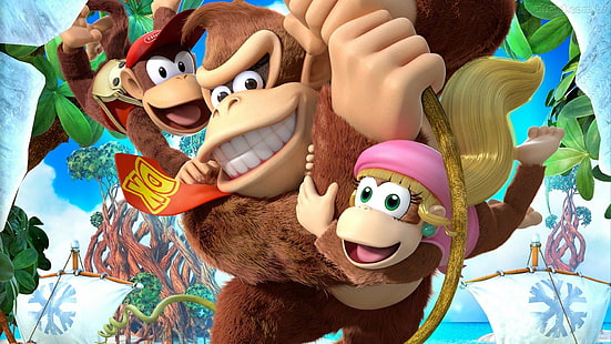 Donkey Kong, Donkey Kong Pays: Gel tropical, Fond d'écran HD HD wallpaper