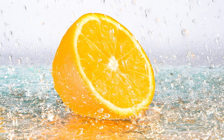 lime water lemon yellow-Food HD Wallpaper, slice of lemon, HD wallpaper