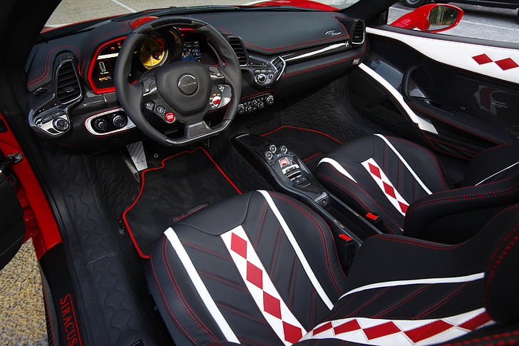 2012, 458, Ferrari, Interieur, Mansory, Monaco, Spyder, Supercar, Supercars, HD-Hintergrundbild