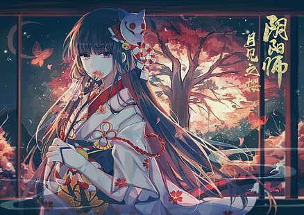 Anime, Onmyouji, Yuki Onna (Onmyouji), HD wallpaper HD wallpaper