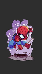 Marvel Spider-Man цифровые обои, супергерой, Marvel Comics, Человек-паук, HD обои HD wallpaper