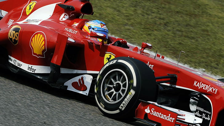 Fernando Alonso, Ferrari, Formula 1, Sfondo HD