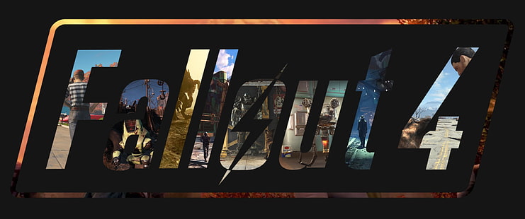 Logo Fallout 4, Fallout 4, gry wideo, Fallout, Tapety HD HD wallpaper