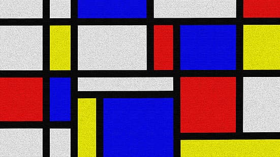 Mondrian, płótno, Tapety HD HD wallpaper