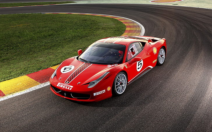Ferrari 458 Challenge 2011, Ferrari, 2011, вызов, HD обои