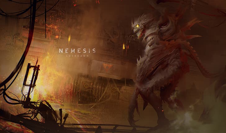 Nemesis, gry planszowe, logo, Lockdown, science fiction, Tapety HD