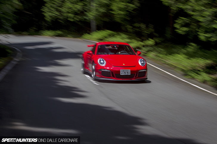 포르쉐 911, 포르쉐 911 GT3, 스피드 헌터, 포르쉐, 빨간 자동차, HD 배경 화면