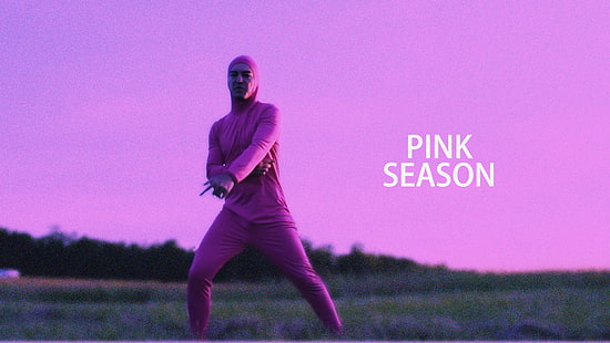 rosa kerl, humor, männer, draußen, HD-Hintergrundbild HD wallpaper
