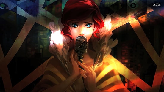 Transistor, Red (Transistor), garotas de anime, videogames, HD papel de parede HD wallpaper