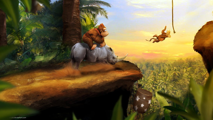Donkey Kong, permainan video, Wallpaper HD