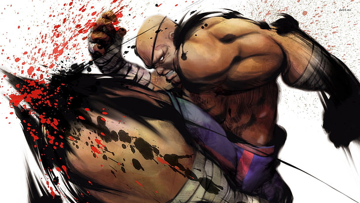 Street Fighter, Sagat (Street Fighter), gry wideo, Tapety HD