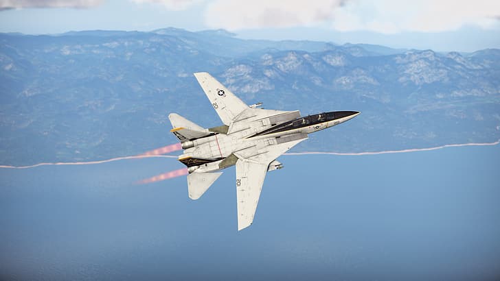 F-14 Tomcat, War Thunder, скриншот, Top Gun, реактивный истребитель, самолеты, HD обои