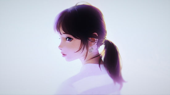 Anime Mädchen, digitale Kunst, Ilya Kuvshinov, HD-Hintergrundbild HD wallpaper