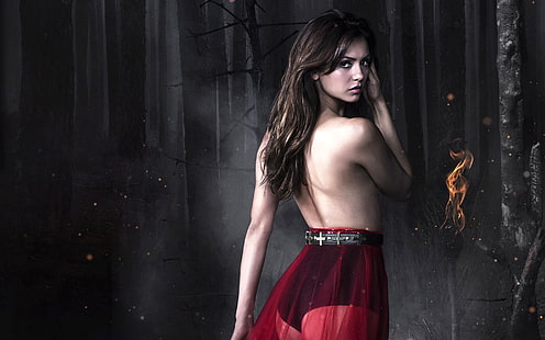 Nina Dobrev di Vampire Diaries, Nina, Vampire, Diaries, Dobrev, Wallpaper HD HD wallpaper