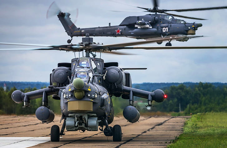 Helicopter, Strip, Army, Russia, Aviation, BBC, Mi-28N, The spoiler, Night hunter, The Russian air force, Mi-28, Two, Mile, Mi 28, Attack helicopter, Blades, Mi28n, Ми28, HD wallpaper