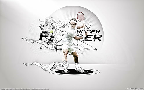 Tenis, Roger Federer, Fondo de pantalla HD HD wallpaper