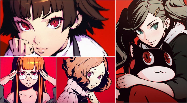 Persona, Persona 5, Ann Takamaki, Futaba Sakura, Haru Okumura, Makoto Niijima, HD тапет