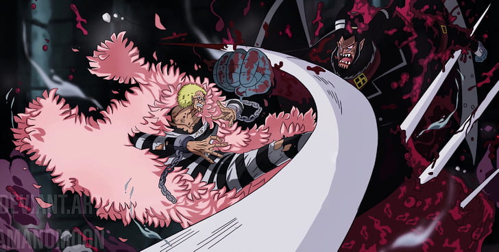 Anime, One Piece, Donquixote Doflamingo, Magellan (One Piece), HD wallpaper