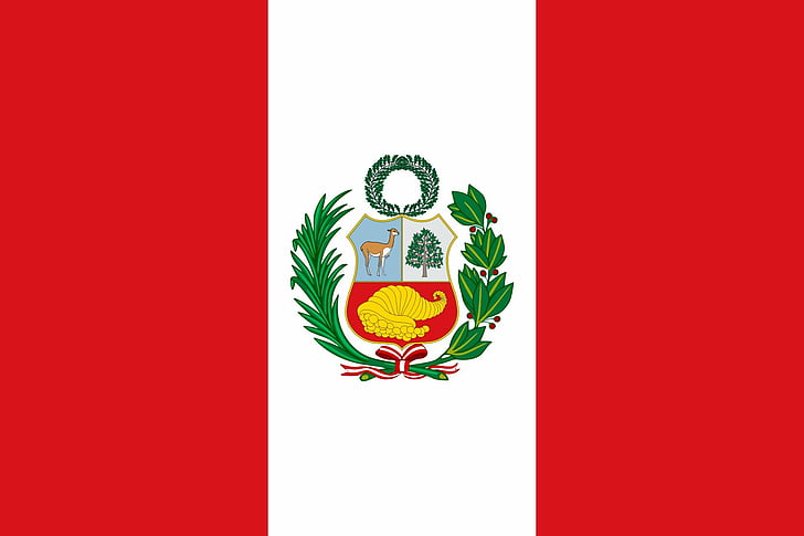 2000px العلم ، بيرو ، الدولة svg، خلفية HD