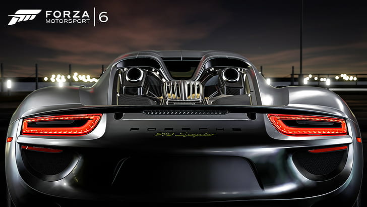 Forza, Porsche, Forza Motorsport 6, voiture, jeux vidéo, Porsche 978 Spyder, Fond d'écran HD