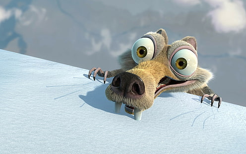 Ледена епоха, катерица, Ледена епоха: Разтопяването, Scrat, филми, HD тапет HD wallpaper