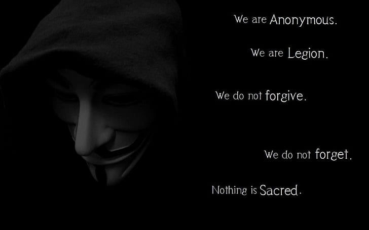 anarki, Anonim, Gelap, peretas, peretasan, topeng, sadis, balas dendam, Wallpaper HD
