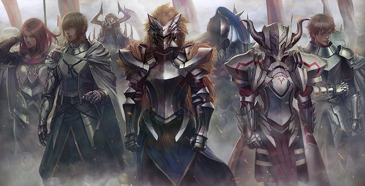 Anime, Crossover, Bedivere (Fate / Grand Order), Berserker (Fate / Zero), Gawain (Fate / Extra), King Hassan (Fate / Grand Order), Lancer (Fate / Grand Order), Leonidas (Fate / Grand Order), Sabre of Red (Fate / Apocrypha), Tristan (Fate / Grand Order), Wallpaper HD