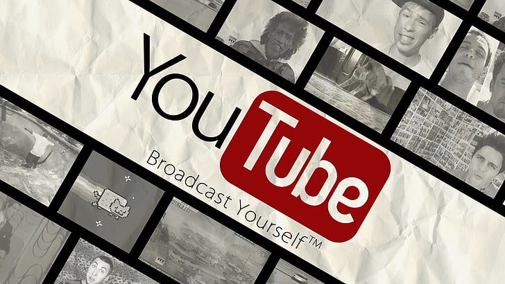 Youtube logo, youtube, video, site, red, HD wallpaper