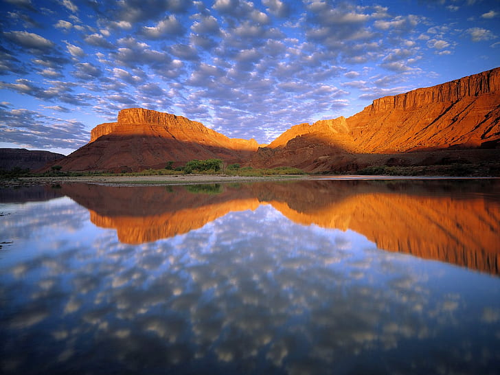 Il latticello si appanna il fiume Colorado, le nuvole, il fiume, il latticello, colorado, Sfondo HD