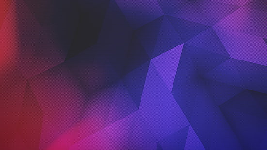 azul, púrpura, arte digital, vector, texturizado, baja poli, minimalismo, rojo, abstracto, ilustración, Fondo de pantalla HD HD wallpaper