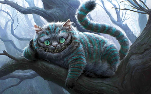 Cheshire-Cat-Computer, HD-Hintergrundbild HD wallpaper