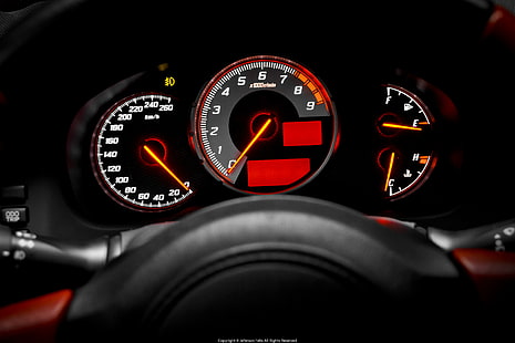 Toyota GT-86, car, Toyota, GT-86, instrument panel, speedometer, car interior, Toyobaru, HD wallpaper HD wallpaper