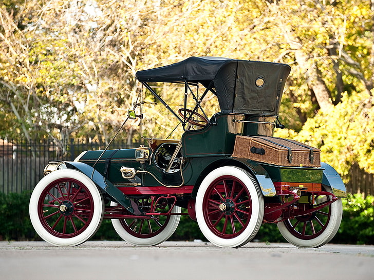 1907, baker, electric, model m, retro, roadster, HD wallpaper