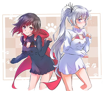 Anime, RWBY, Ruby Rose (RWBY), Weiss Schnee, HD-Hintergrundbild HD wallpaper