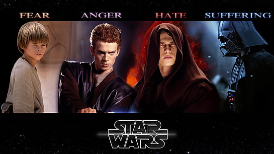 Wallpaper digital Star Wars, Star Wars, Anakin Skywalker, Darth Vader, Hayden Christensen, Wallpaper HD HD wallpaper