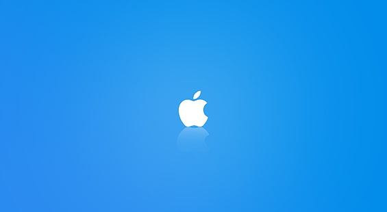 Apple MAC OS X Blue, логотип Apple, Компьютеры, Mac, Blue, OS X, HD обои HD wallpaper