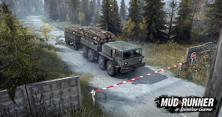 Spintires MudRunner, grafiki gier wideo, gry wideo, grafiki gier, ciężarówka, pojazd, grafiki koncepcyjne, Tapety HD