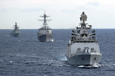 krigsfartyg, indisk-marin, HD tapet HD wallpaper