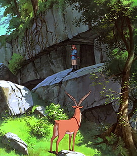 Studio Ghibli, anime, principessa Mononoke, Sfondo HD HD wallpaper