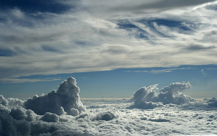 구름, 구름, 자연, HD 배경 화면