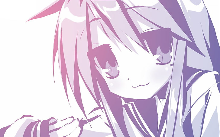 weibliche Anime Charakter Illustration, Izumi Konata, Anime, Lucky Star, HD-Hintergrundbild